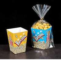 Sacs d'emballage pour snacks, emballages pour gobelets en papier, emballages pour gobelets à popcorn, boîtes à takoyaki, seaux à popcorn
