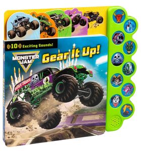 Monster Truck Gear IT up Sound Book Libro audio interattivo a tema veicoli per bambini, con funzione di riproduzione a pressione, per ragazzi - Product Image 2