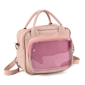 Bolso de Mano de Lujo para <span class=keywords><strong>Mujer</strong></span> en Cuero PU, Bolso Estructurado y Duradero con Ventana de Malla Transparente - Product Image 2