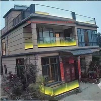 Vente en gros usine : Garde-corps de balcon et mains courantes d'escalier modernes et minimalistes en alliage aluminium-magnésium, à fixation au sol, sans perçage