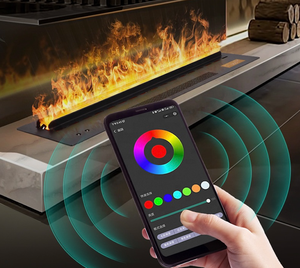 <span class=keywords><strong>Chimenea</strong></span> Eléctrica Moderna de <span class=keywords><strong>Bioetanol</strong></span> de 1.2m con Humidificación, 8 Colores de Llama, Acero Inoxidable 304, <span class=keywords><strong>Chimenea</strong></span> Eléctrica de Vapor - Product Image 3