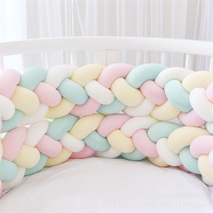Custom Bedding Set Newborn Nest Lounger <strong>Bed</strong> Support Infant Cotton Braid Baby <strong>Cot</strong> <strong>Bumper</strong> Knotted Braided Crib for - Product Image 2