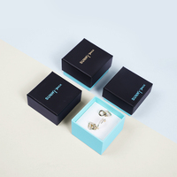 Sunny Pack kustom Logo cetak mewah liontin kertas anting cincin hadiah kemasan perhiasan kotak tutup dan dasar