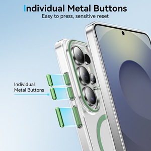 Nuova Custodia Magnetica Trasparente per Samsung S26 Ultra S26, <span class=keywords><strong>Cover</strong></span> per Telefono in PC Trasparente per iPhone e Galaxy S25 S26 + - Product Image 2