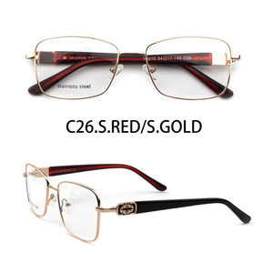 Bán Buôn Retro Cổ Điển Kính Quang Học Khung <span class=keywords><strong>Acetate</strong></span> Kim Loại Màu Thời Trang Kim Cương Hình Dạng Khuôn Mặt Phù Hợp Với Phụ Nữ - Product Image 3