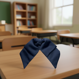 Papillon regolabile The Dove per uniforme scolastica da ragazza, in raso tinta unita, accessori per bambini - Product Image 2