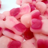 Groothandel Bulk Konijn Roze Gummy Candy Halal Zacht Fruit Gearomatiseerd Verpakt In Flessen