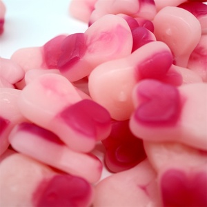 All'ingrosso coniglio <span class=keywords><strong>rosa</strong></span> caramella gommosa Halal frutta morbida aromatizzata confezionata in bottiglie - Product Image 2