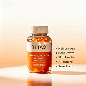 Gommes à l'acide hyaluronique, sans sucre, soutien immunitaire, 60 gommes, complément alimentaire pour la santé de la peau et des articulations. - Product Image 5