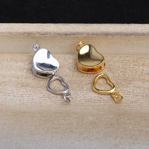 Accessoires de bijoux en argent S925, boucle à pression plaquée pour bracelet et collier, fermeture 5647, fabrication de bijoux, boucle à pression - Product Image 1