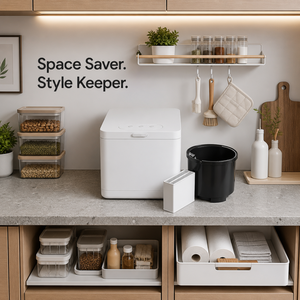 Composteur de déchets alimentaires Green Lifestyle 2,5 L, machine à compostage électrique pour cuisine, zéro déchet, séchage automatique, inodore, pour la maison - Product Image 1