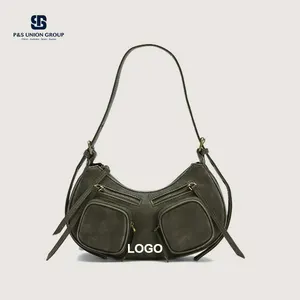 #24010 Ladies Shoulders Hobo Bags Leather Women's Strap Luxury Tote Shoulder Leather Bag Pu Leather Big Capacity For Women