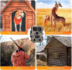 Caméra <span class=keywords><strong>de</strong></span> surveillance extérieure T680W IP66 étanche, CMOS 130° grand angle, 4K 30FPS, portée 100m, WiFi pour la surveillance infrarouge <span class=keywords><strong>de</strong></span> la faune - Product Image 2