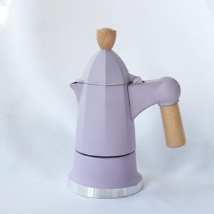 Cafetera Espresso Italiana Clásica Ecológica de 6 Tazas, Cafetera <span class=keywords><strong>Moka</strong></span> de Aluminio Fácil de Limpiar, Compatible con Estufas de Inducción - Product Image 1