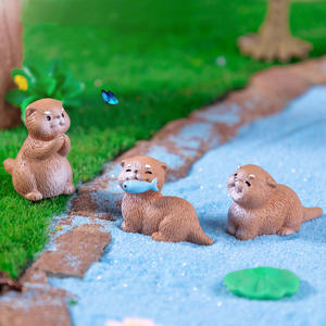 โมเดลจิ๋วหลากหลายสไตล์ อุปกรณ์ตกแต่งสวนเทพนิยาย สัตว์เรซิ่นจิ๋ว งานฝีมือเรซิ่นรูปนาก ของตกแต่งไมโครแลนด์สเคป - Product Image 3