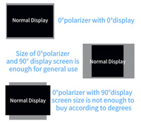 Film Polarisasi 24 Inci 45 Lembaran Perekat LED Backlight Ketebalan 0.13-0.18mm Tingkat Kecerahan 42% Dua Sisi LCD/TV/PC