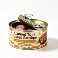 Saucisse de porc chinoise fumée Lap Cheong en conserve, repas instantané, pour riz, hotpot, barbecue, camping, collation, prête à consommer, 250g
