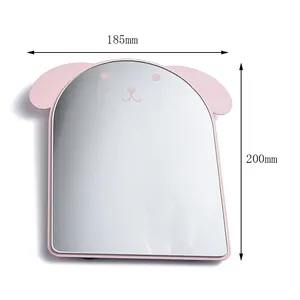 Popular Pink Cute <strong>Dog</strong> Kids Desktop Dressing Metal Foldable Table Cosmetic Makeup <strong>Mirror</strong> - Product Image 6