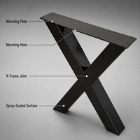 Pieds de table créatifs, base de bureau moderne en métal pour salle à manger, bureau, restaurant, bricolage