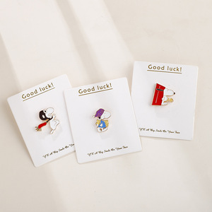 ODM Fashion Cartoon <strong>Snoopy</strong> Plated Zinc Alloy Brooch Anime Badge Costume Scarf Cute Bag Accessories Pin - Product Image 4