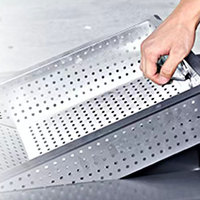 Pemisah Minyak & Air Stainless Steel Komersial VanSenk W26-01 untuk Wastafel Dapur Hotel dan Restoran
