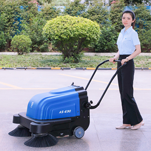 Máquina barredora de suelo con batería, dispositivo eléctrico de limpieza de polvo de suelo con agua, para taller, barrido automático - Product Image 3