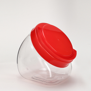 1100ml Clear Candy Jars with Lids, Plastic Candy Jars for Candy Buffet and Party Table
