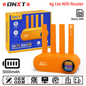 เราเตอร์ Wifi DNXT รองรับซิมการ์ด WiFi6 Cat4 4g เราเตอร์ Wifi 1WAN/3LAN  เราเตอร์อเนกประสงค์ แบตเตอรี่ 5000mAh  รองรับ AP VPN 4g มินิเราเตอร์ Wifi Cpe สำหรับใช้งาน - Product Image 1