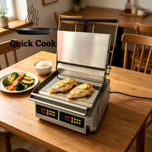 Gril électrique commercial double face multifonctionnel 9 kW pour steaks et tranches de <span class=keywords><strong>poulet</strong></span> - Product Image 1