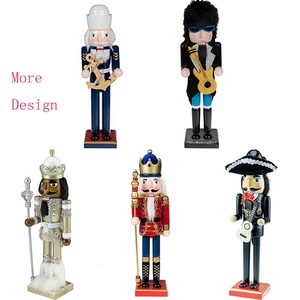14 Inch Wooden Nutcracker <strong>King</strong> with Scepter Ornaments Large <strong>Xmas</strong> Nutcracker Tabletop Festival Shelves Decorations - Product Image 6