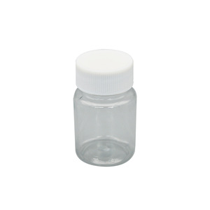 Transparent Wide Mouth <b>Bottle</b> 20ml 30ml 40ml 8g Screw Cap Cylinder Shape For Medicine And Supplement Packaging - Product Image 4