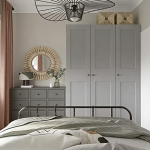 BALOM Customized 2025 New Design Melamine Finish Wooden Bed-end Wardrobe Best Price <b>Bedroom</b> <b>Furniture</b> Ardrobe - Product Image 3