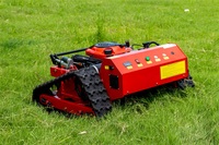 Économie de main-d'œuvre 360 °   Tondeuse à gazon hybride sur chenilles Flex 680m télécommandée 2333 ㎡ Coupe-herbe RC de 550 mm pour terrain de sport