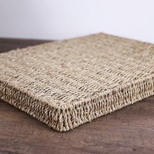 Guangxi Bobai Jiaxiang handgewebter rechteckiger natürlicher Meeresgrass-Tee-Teller Haushalt Aufbewahrungskorb Teeservice Teeschale - Product Image 5