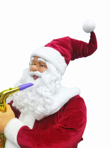 120Cm Cuộc Sống Kích Thước Hoạt Hình Navidad Sax Điện Và Nhảy Múa Santa Claus Bức Tượng Kỳ Nghỉ Giáng Sinh Trang Trí Bộ Sưu Tập Cảm Biến - Product Image 5