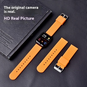 Correa de reloj inteligente deportivo Premium de alta calidad para Huawei Jiaming Samsung 22mm correa de silicona blanca transpirable caucho suave acero - Product Image 3