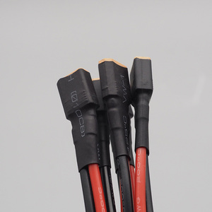 สายเชื่อมต่อหุ้มฉนวน PTFE แบบ 2 ขา JFS XT30 XT60 XT90 ความยาว 300 มม. ชุดสายไฟแบบกำหนดเอง OEM/ODM สำหรับระบบจ่ายไฟโดรน - Product Image 4