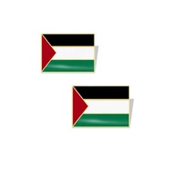 Broche plaquée or gratuite en gros drapeau de la Palestine broche carte conception émail Palestine broche insigne en stock