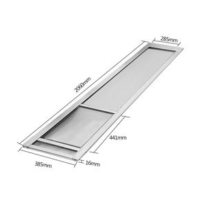 Panel aluminium tidak pernah karat tahan lama eksterior Kecil Sedang besar hewan peliharaan aman anjing anjing anjing pintu panjang untuk dinding atau jendela - Product Image 1