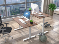 Tables assis-debout réglables en hauteur, cadre de bureau, contrôleur de bureau moderne électrique ergonomique, bureau debout à double moteur