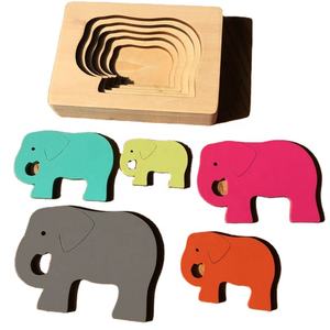 Nouveau design, <span class=keywords><strong>puzzle</strong></span> en <span class=keywords><strong>bois</strong></span> multi-niveaux pour enfants, animaux lapin/ <span class=keywords><strong>Baleine</strong></span>, vente en gros, jeu de <span class=keywords><strong>puzzle</strong></span> éducatif pour l'apprentissage et le jeu - Product Image 2