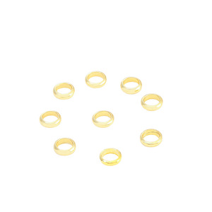 18K Gold Plated Closed Ring Pearl Bead <b>Spacer</b> For Jewelry Making DIY Components Round Shape Jinhua Origin - Product Image 5