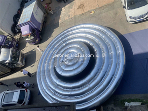 Jenor Oggetti di Scena Pubblicitari Gonfiabili Giganti: Modello UFO Volante Argentato per Eventi e Decorazioni Sceniche - Product Image 3
