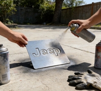 Fournisseur d'usine : pochoirs métalliques creux gravés sur mesure avec logo de voiture, au meilleur prix