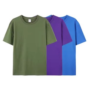 T-shirts en coton surdimensionnés en vrac-Impression et broderie personnalisées en poudre sur du pur coton 100% - Product Image 3