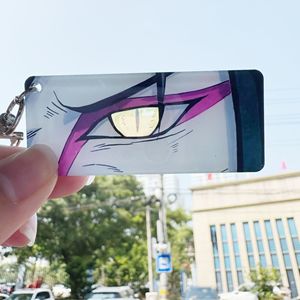 Bán buôn hiệu ứng đặc biệt phản chiếu thông qua thẻ Mặt dây chuyền vòng chìa khóa thả nhân vật Anime sáng lên mắt Acrylic <span class=keywords><strong>Keychain</strong></span> - Product Image 4