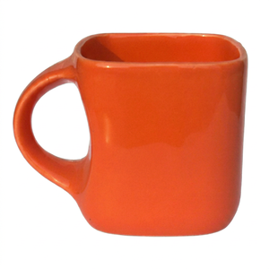 Tasses et mugs en grès, mug à café en céramique orange, couleur unie, design minimaliste, compatible micro-ondes et lave-vaisselle, pour la maison - Product Image 1