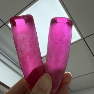 Factory Wholesale Price Uncut Ruby #<b>3</b> Red Synthetic Corundum Stone for Gemstone Cutting - Product Image 3