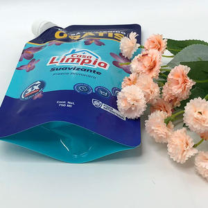 Pochette debout en plastique PE de 750ml avec logo personnalisé sac aspétique étanche avec bec verseur pour détergent à lessive liquide - Product Image 3