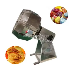 Kleine Zakelijke Snack Food Trommel Smaakstof Machine Snack Caramel Coating Machine